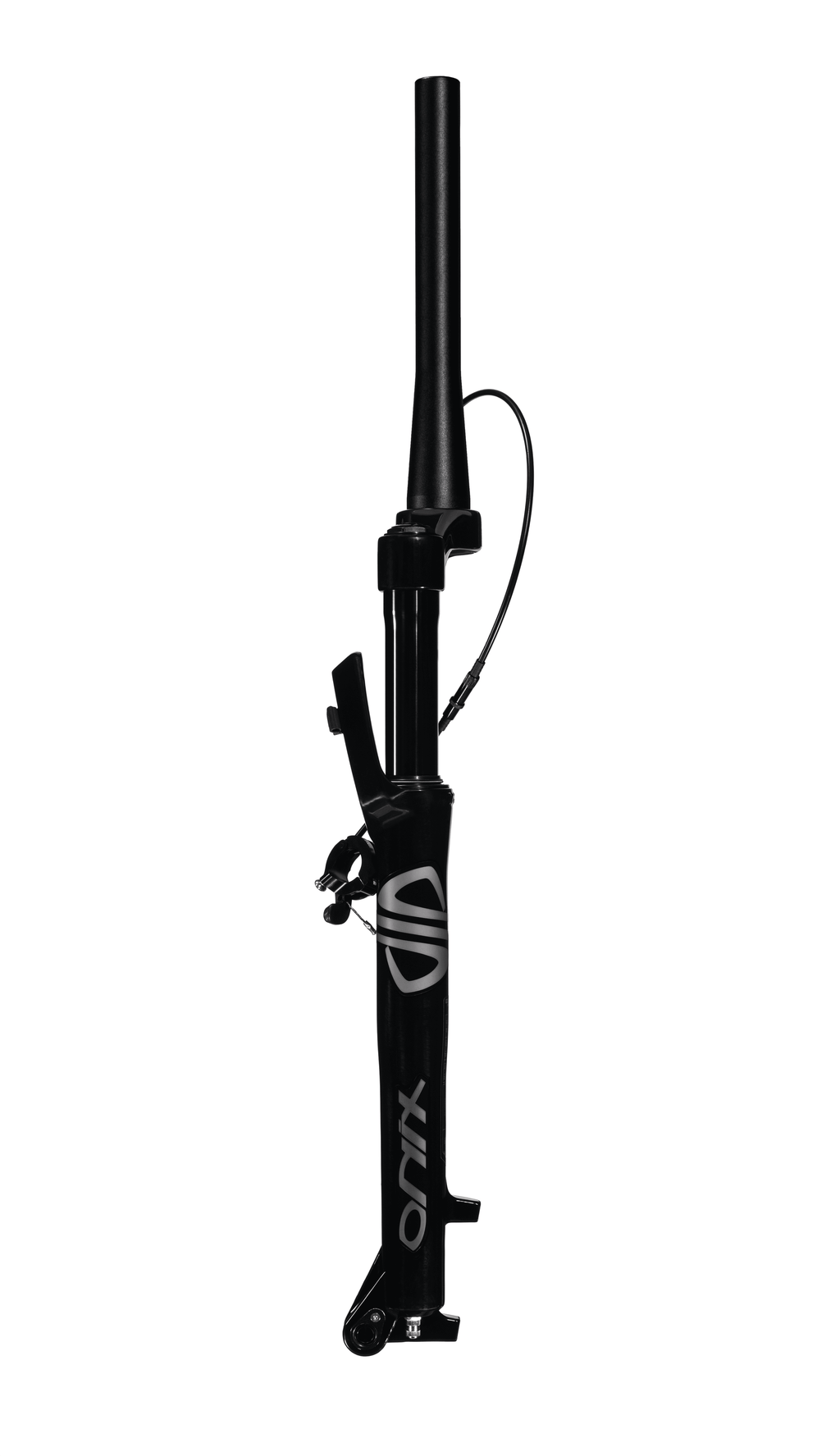 SUSPENSÃO ONIX TRAVA NO GUIDÃO SPIDER ARO 29 TUBO TAPERED EIXO 15X100 PRETA BRILHANTE