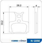 PASTILHAS DE FREIO CERAMICA COBREQ P/ FORMULA C1/Cura/Mega/R0/R1/RR1/RX/T1/The One