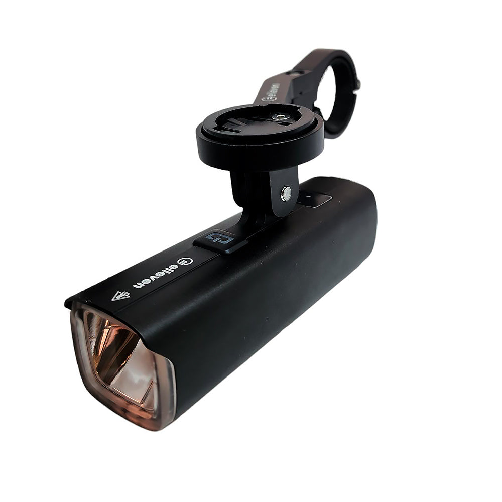 Farol Elleven Com Fixação Por Baixo Com Suporte Gopro Recarregável Usb - Preto Fosco