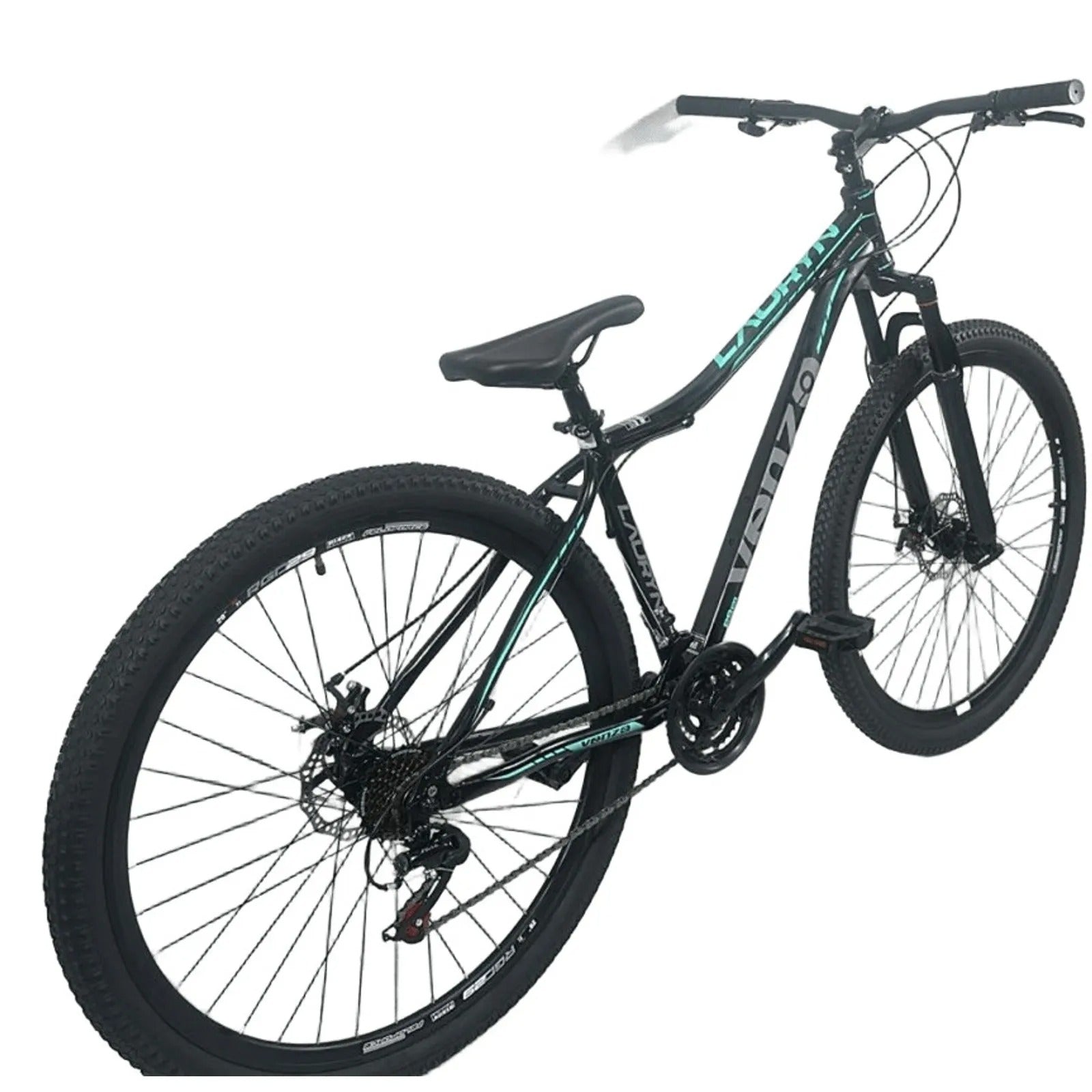 Bicicleta Aro 29 Venzo Lauryn Mtb Preto/Azul Turquesa S-15