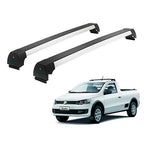 RACK DE TETO LONG LIFE SPORT ALUM. P/ GOL/SAVEIRO/VOYAGE/PARATI/G5/G6/G7 2009+ FIXA NO FRISO (AG-5) - PRATA