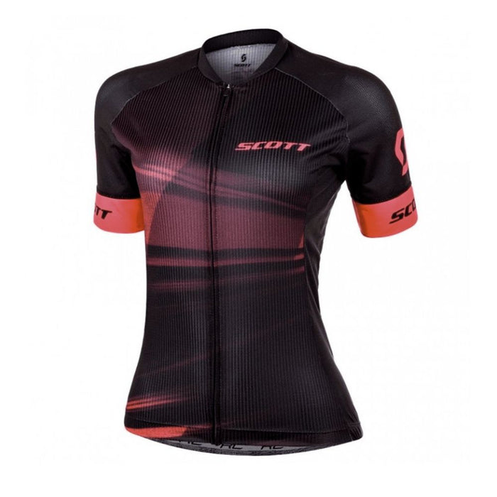 CAMISA CICLISMO SCOTT RC PRO FEMININA - PRETO/ROSA / G
