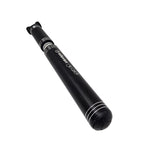 BOMBA DE AR ELLEVEN MINI BARRIL ALUMINIO BICO DUPLO MANGUEIRA ARTICULADA INTERNA 100 PSI