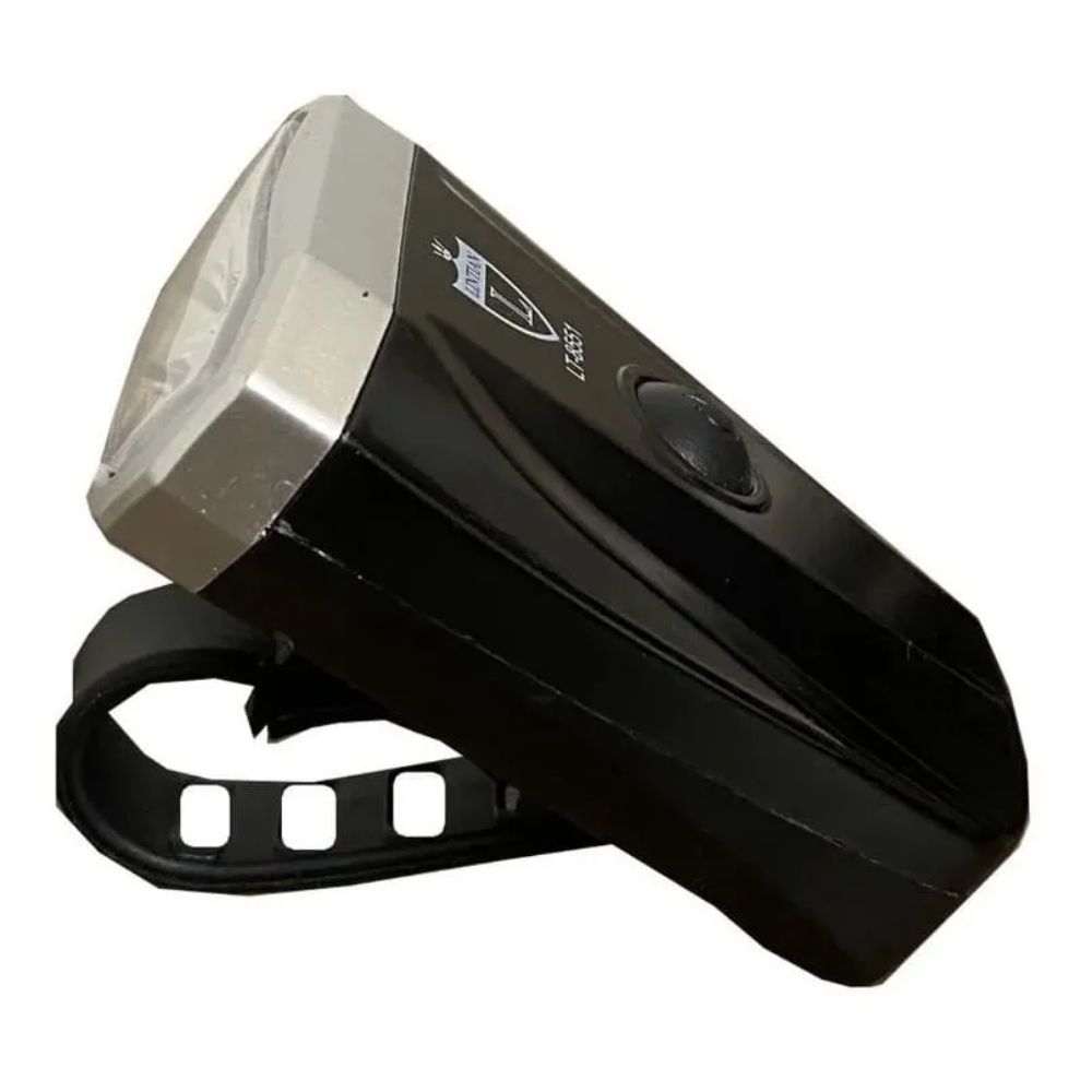 FAROL H1870 COM VISTA LIGHT RECARREGÁVEL USB - PRETO