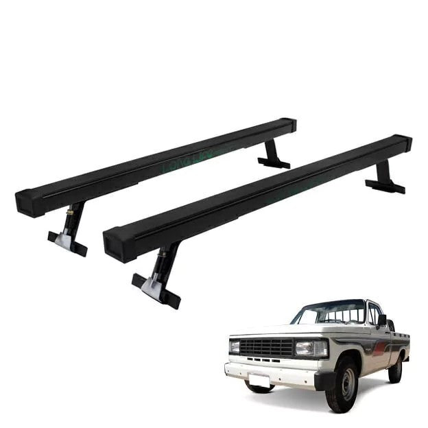 RACK DE TETO LONG LIFE AÇO P/ PESADO ( F-1000 / D-20 / SPRINTER E TRAFFIC) (TETOS BAIXOS) – BARRA 1600 MM - ALTURA 140 M