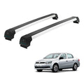 RACK DE TETO LONG LIFE SPORT ALUM. P/ VOYAGE G6 A PARTIR DE 2009 FIXA NO FRISO (AG-5) - PRATA