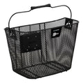 CESTA ARAME 35X25X26,5CM PRETA ENGATE RÁPIDO COM ALÇA