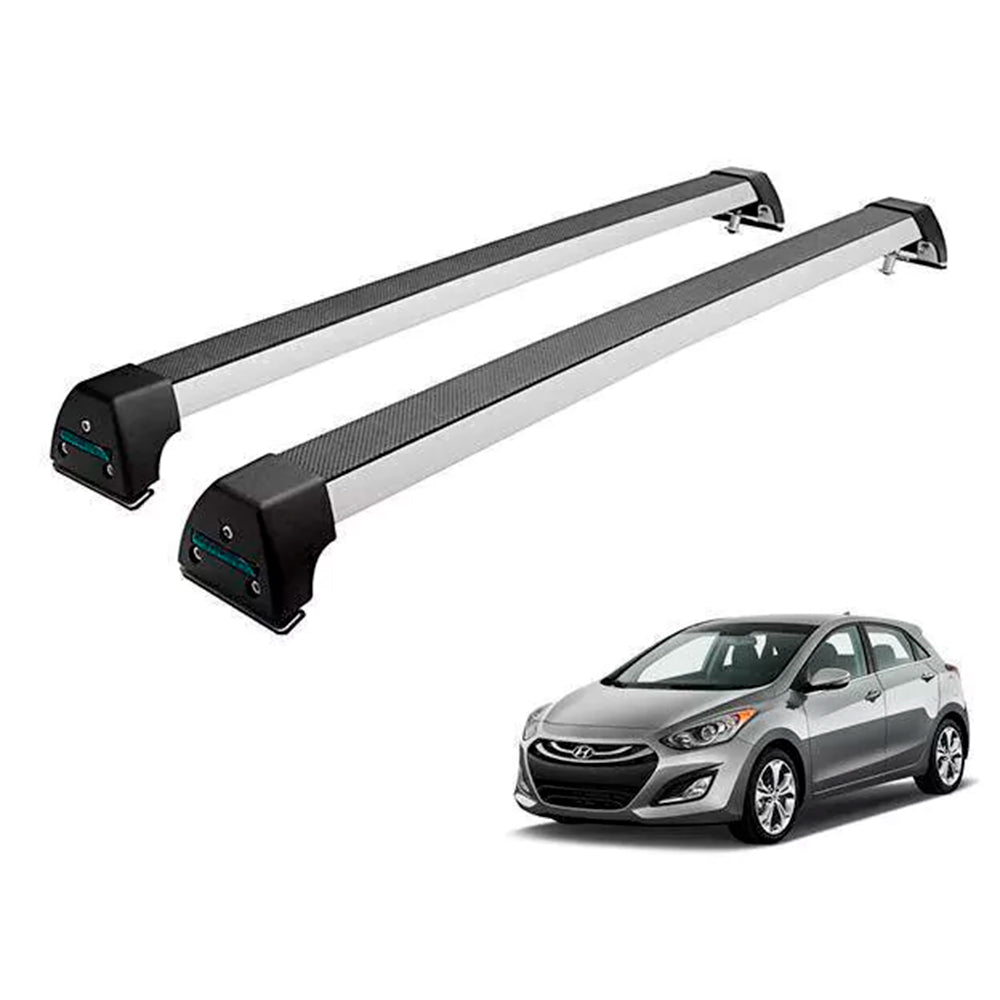 RACK LONG LIFE SPORT ALUM. PRATA P/ HYUNDAI I30 - A PARTIR DE 2014 (Ai30N) - PRATA