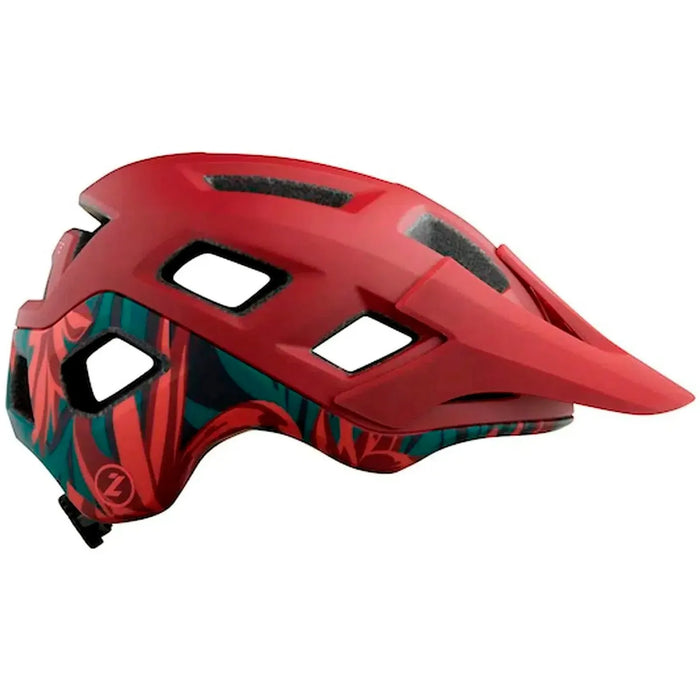 Capacete De Ciclismo Mtb Lazer By Shimano Coyote - VERMELHO VINHO COM GRAFISMO / G