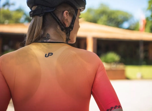 CAMISA CICLISMO UP APPAREL FEMININA CITY ORANGE