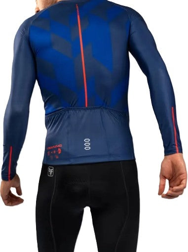 Camisa Cic. Manga Longa Free Force Training Motion  Azul - G