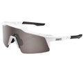 OCULOS 100% SPEEDCRAFT SL -  MATTE WHITE - HIPER SILVER MIRROR LENS