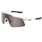 OCULOS 100% SPEEDCRAFT SL -  MATTE WHITE - HIPER SILVER MIRROR LENS