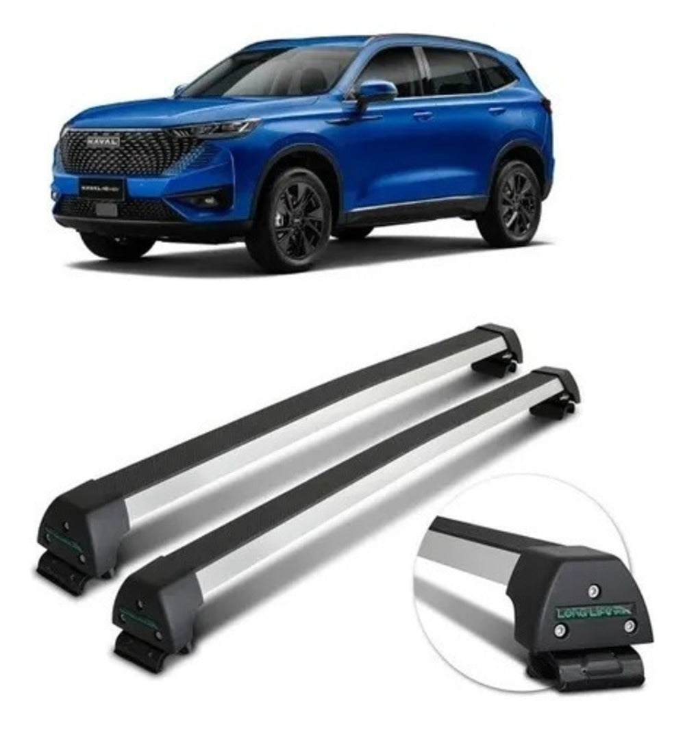 RACK DE TETO LONG LIFE HAVAL H6 HEV e PHEV - exeto GT a partir de 2023- c/ longarina (AH6)