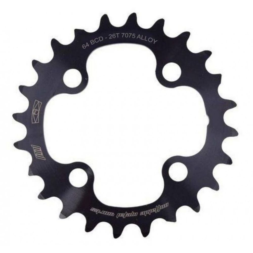 COROA 26D NOTTABLE BCD 64MM 4 FUROS - PRETO