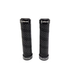 Manopla Mtb Em Eva Com Trava 130mm Elleven Preto/Cinza