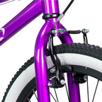 BICICLETA ARO 20 AÇO BMX SERIE 5 LIMITED ROXO MET/BRANCO