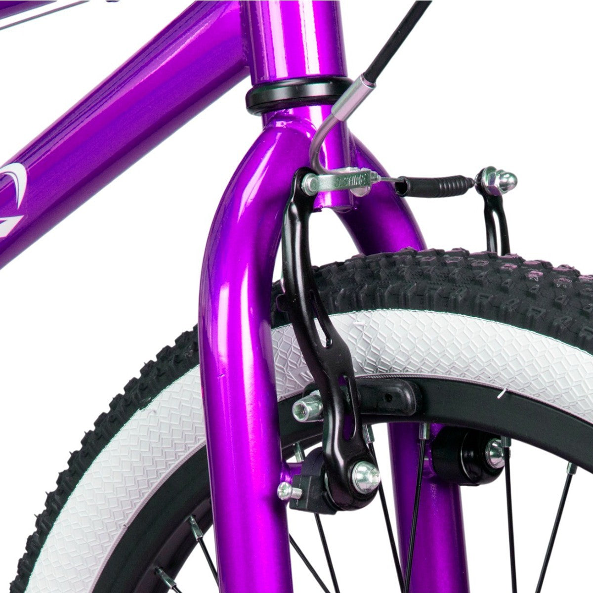 BICICLETA ARO 20 AÇO BMX SERIE 5 LIMITED ROXO MET/BRANCO