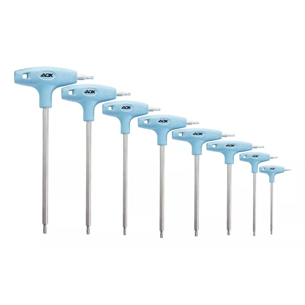 JOGO CHAVE TORX ADX PROFISSIONAL C/ 7 PEÇAS (15/20/27/30/40/45/50) - AZUL