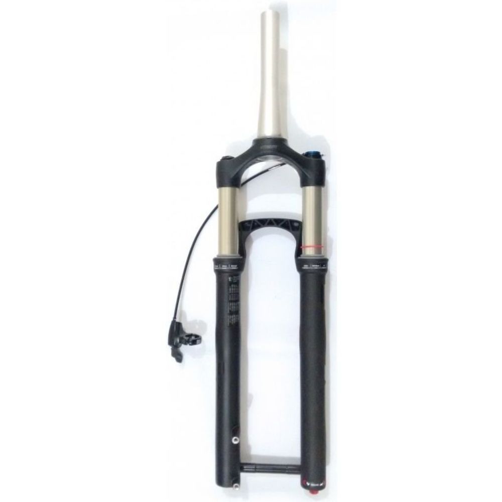 SUSPENSÃO DE BICICLETA 29 TAPERED ROCK SHOX RECON GOLD 100MM ESPIGA 18CM - PRETO - TAPERED