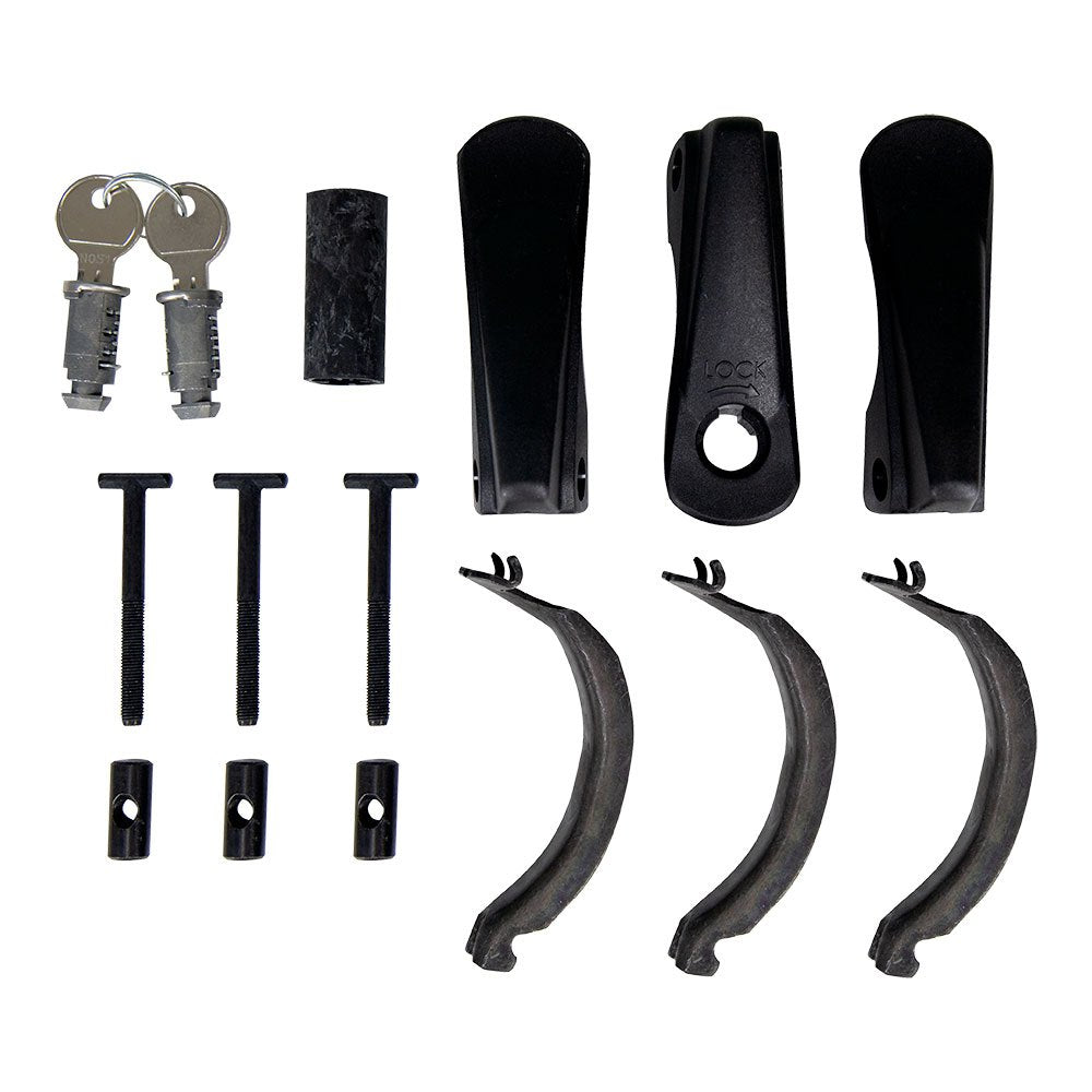 KIT DE FIXAÇÃO THULE FREERIDE 532 P/ SQUAREBAR C/ CHAVE - PRETO