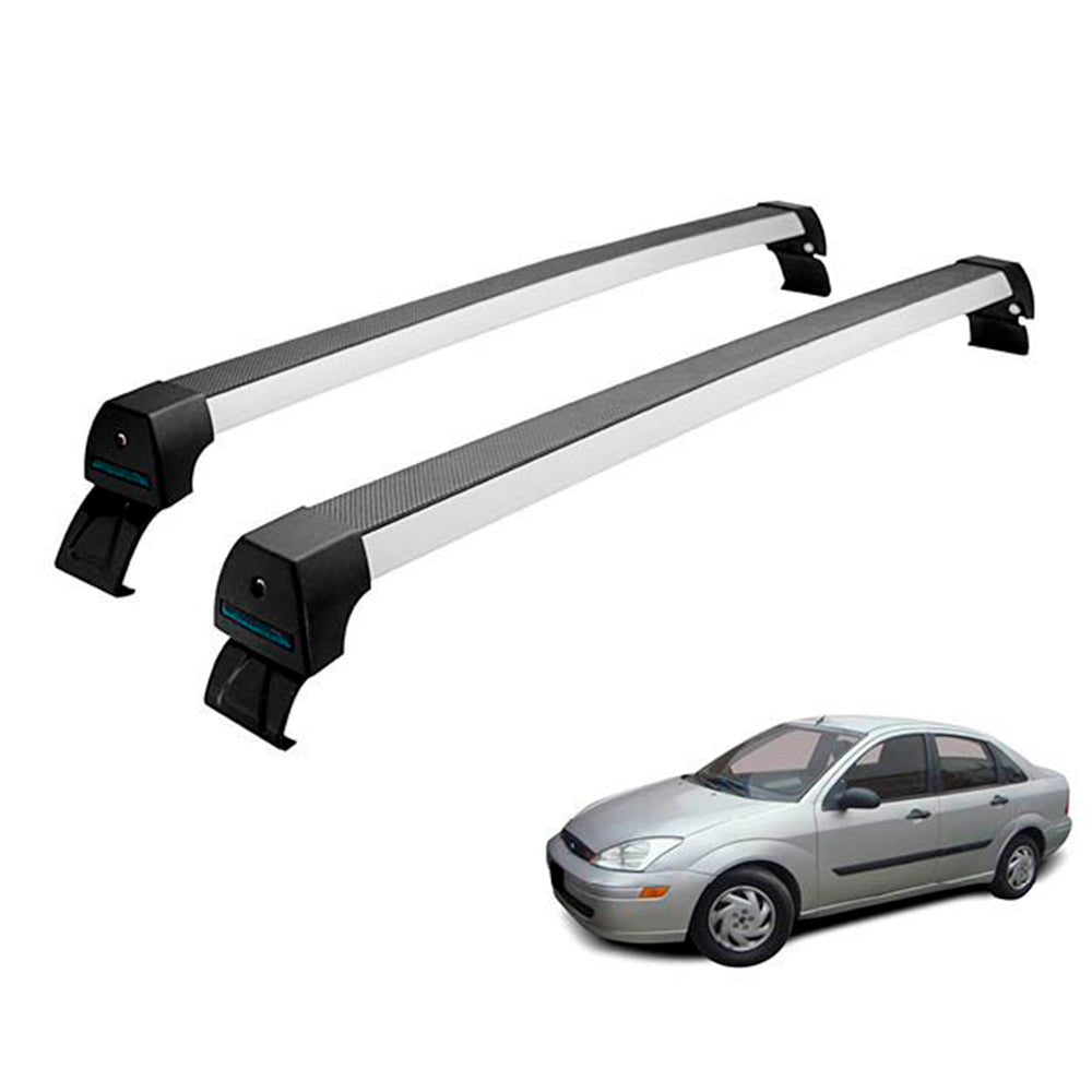 RACK DE TETO LONG LIFE SPORT ALUM. P/  FORD FOCUS SEDAN ATÉ 2009 (AFcHS)