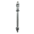 EIXO TRASEIRO 175MM 78MM ENTRE BATENTE COM ESPACADOR P/ ROL. - PRETO