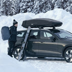 BAGAGEIRO MALEIRO DE TETO THULE FORCE XT M 400L 75Kg BAÚ RÍGIDO PRETO