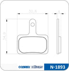 PASTILHA DE FREIO CERAMICA COBREQ P/ SHIMANO Deore