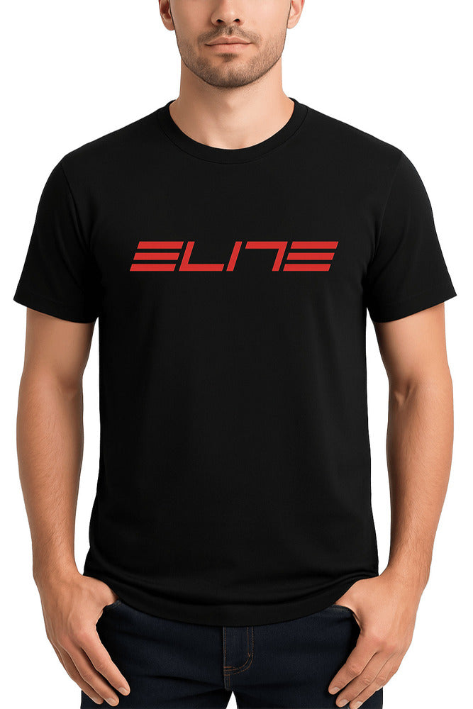 CAMISETA CASUAL ELITE PRETA LOGO VERMELHO TAM - M