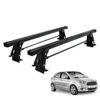 RACK DE TETO LONG LIFE AÇO P/ KA HATCH E SEDAN - 4 PORTAS (A PARTIR DE 2015) (KA-4) - PRETO