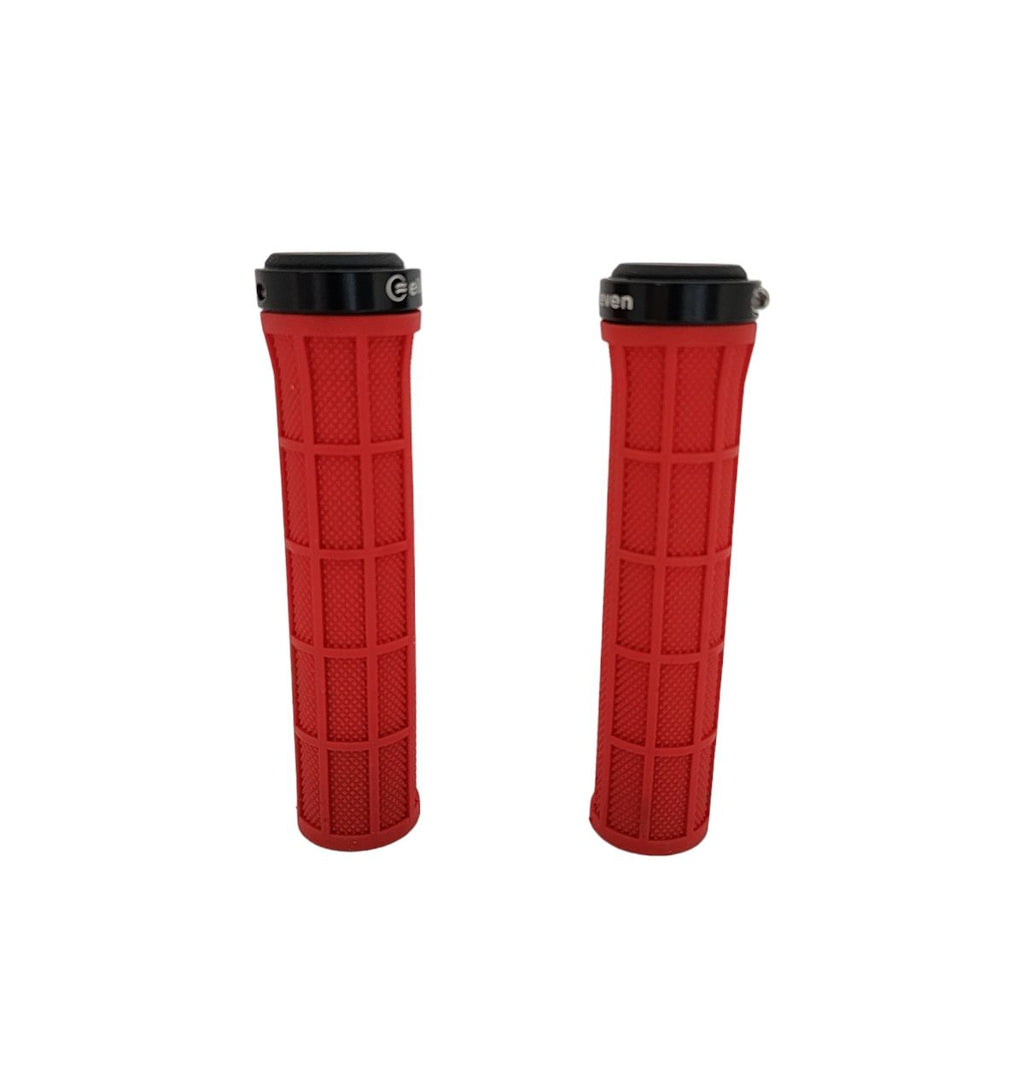 MANOPLA ELLEVEN MTB PRO C/ TRAVA 130MM VERMELHO