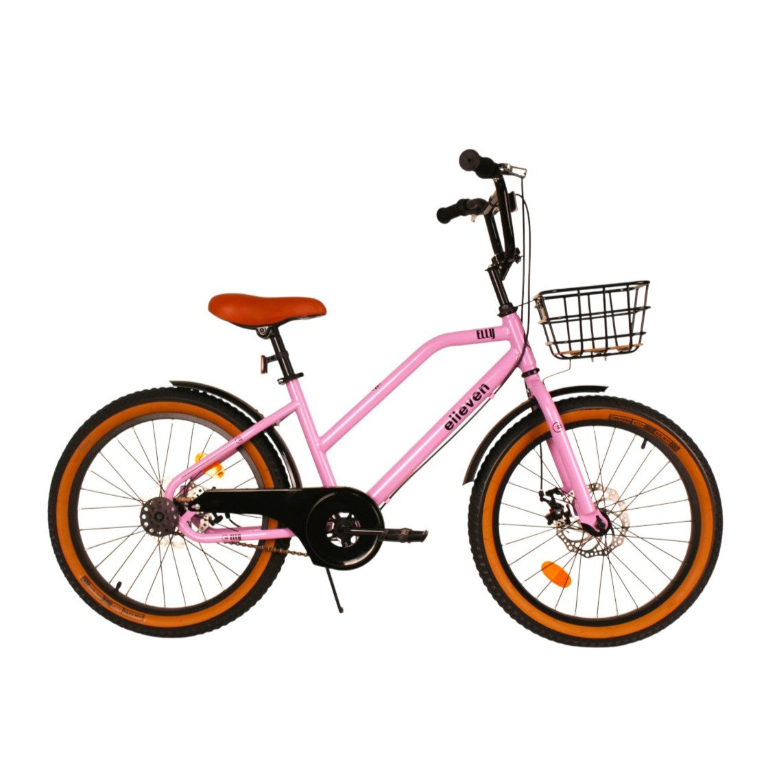 BICICLETA ELLEVEN URBAN ELLY ARO 20" COM CESTA ROXA/PRETA