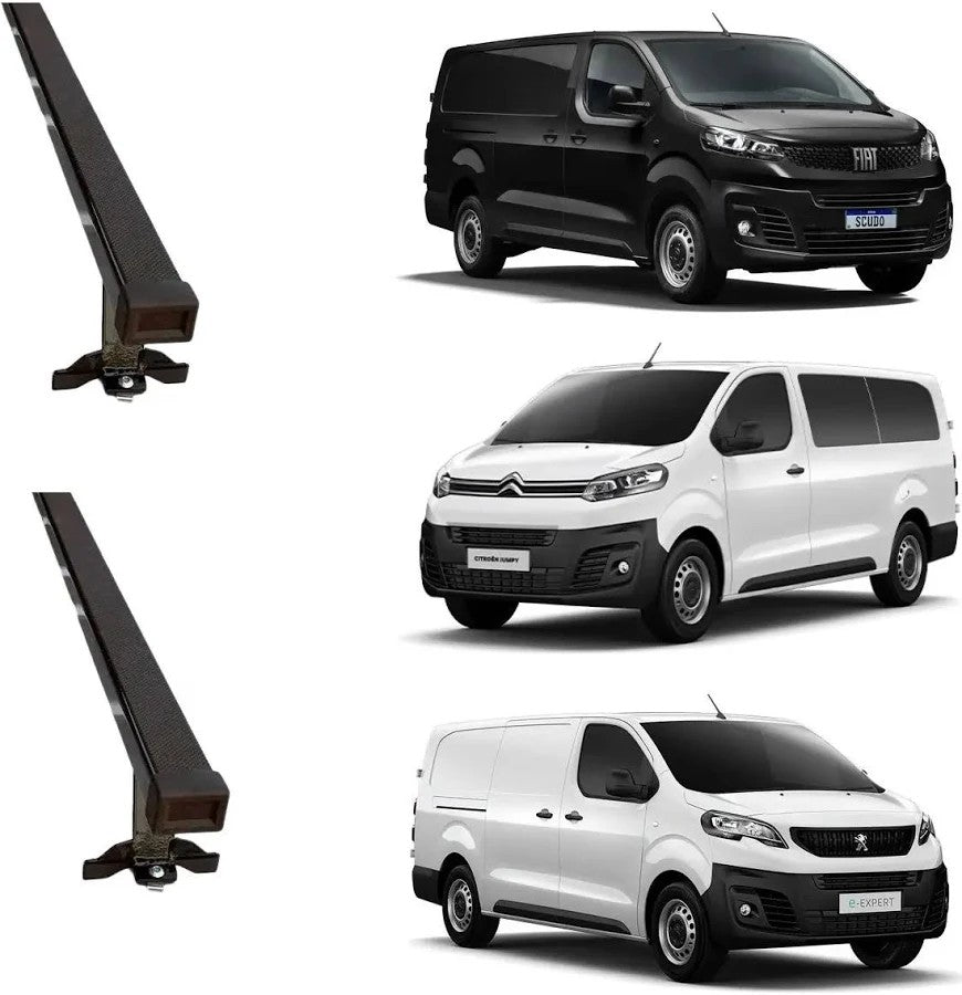RACK DE TETO LONG LIFE AÇO P/ PESASO EXPERT (PEUGEOT) / JUMPY (A PARTIR DE 2020) (CITROEN) / SCUDO( FIAT ) BARRA 1400MM