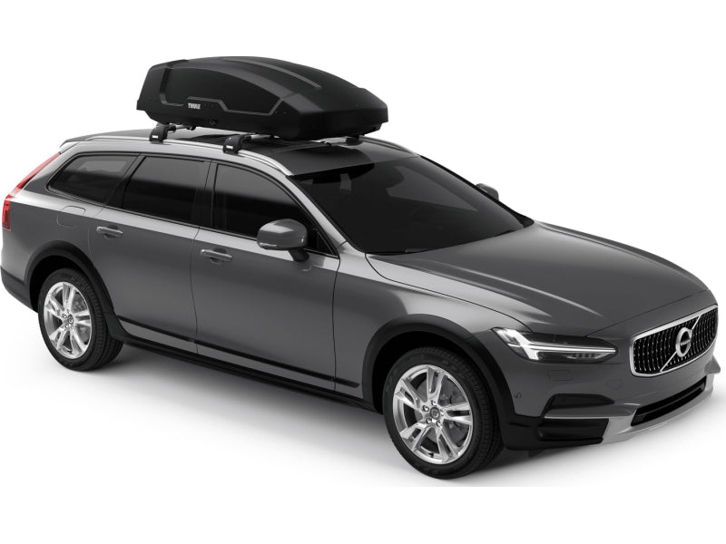 BAGAGEIRO MALEIRO DE TETO THULE FORCE XT M 400L 75Kg BAÚ RÍGIDO PRETO