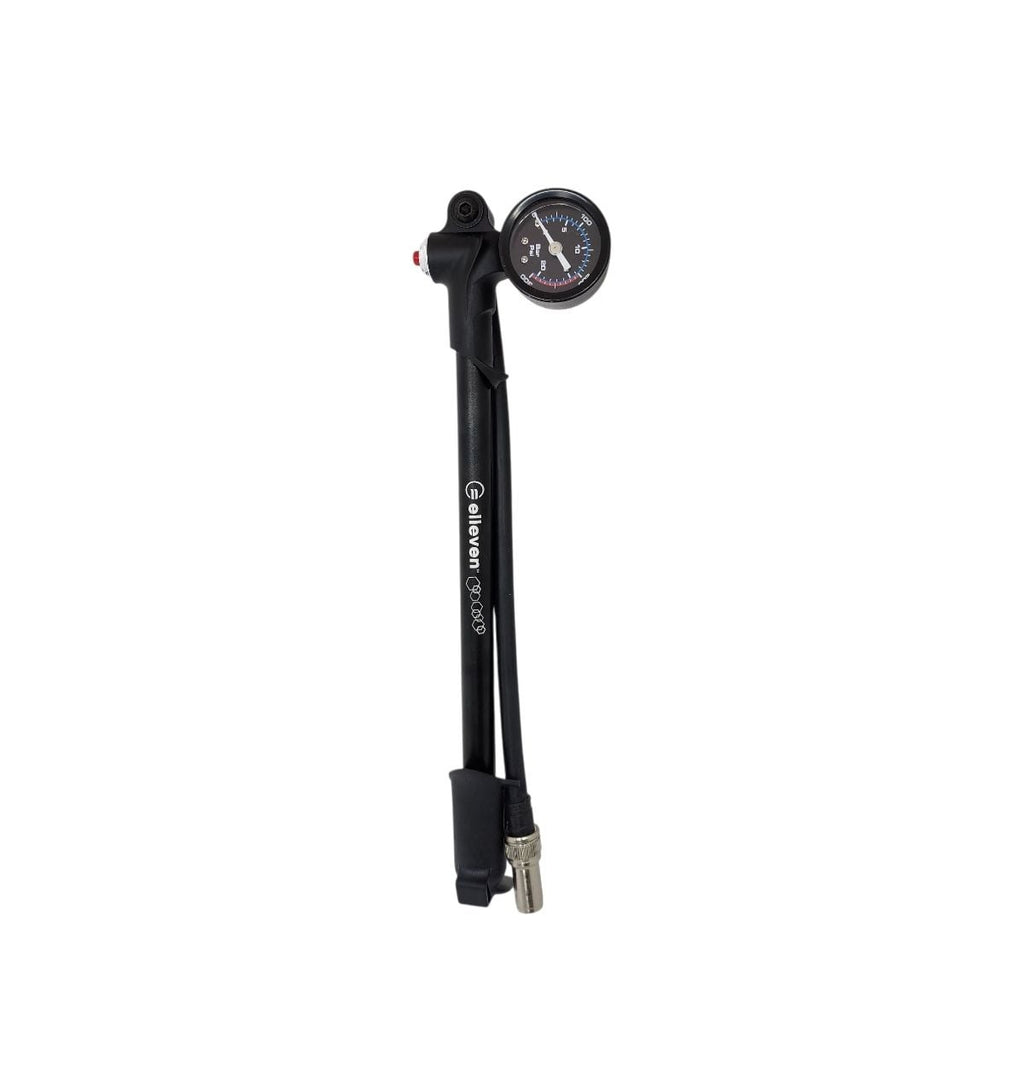 BOMBA DE AR ELLEVEN P/ SUSPENSÃO  DIANT/TRAS ALUMINIO COM MANÔMETRO 300 PSI