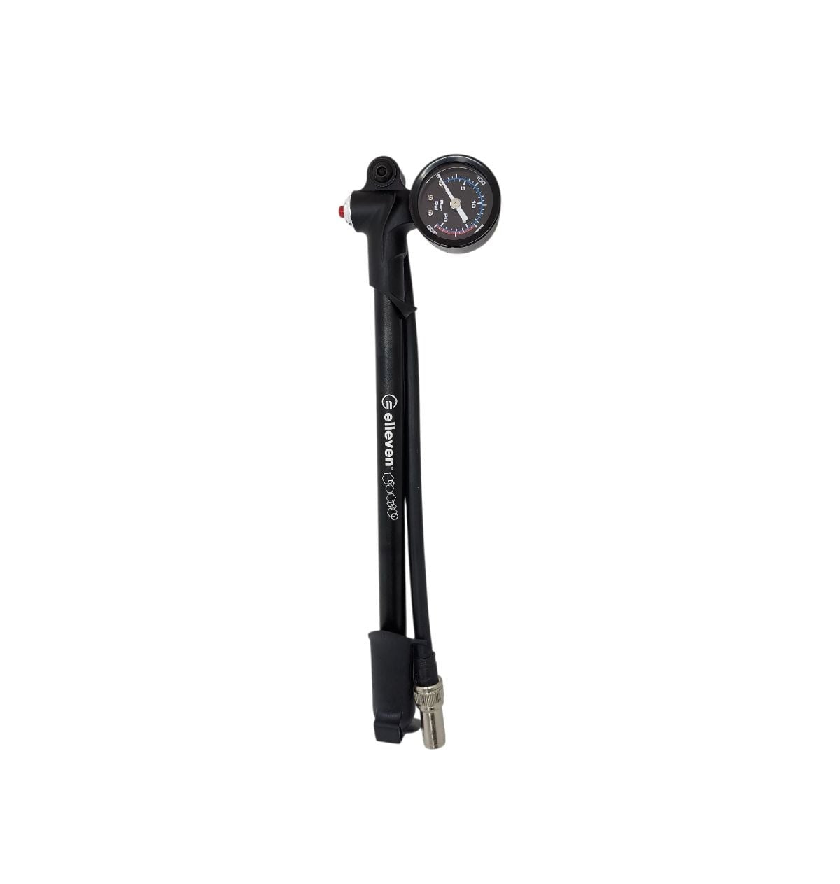 BOMBA DE AR ELLEVEN P/ SUSPENSÃO  DIANT/TRAS ALUMINIO COM MANÔMETRO 300 PSI