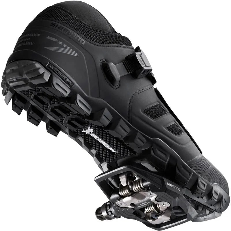 PEDAL 9/16 CLIP PLATAFORMA SHIMANO ME700 COM TAQUINHO - PRETO