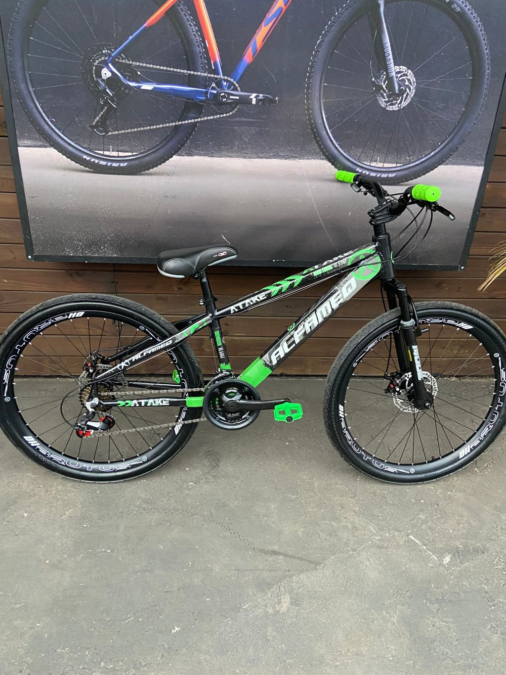Bicicleta 26 Alfameq Freeride 21v Verde/Preto