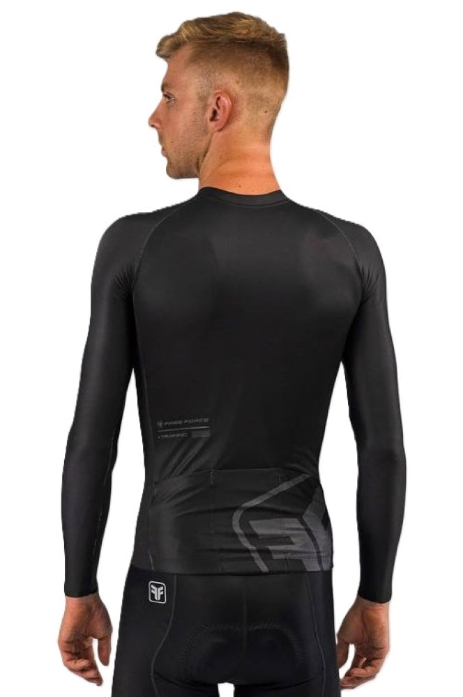 CAMISA DE CICLISMO FREE FORCE MASCULINA MANGA LONGA TRAINING DARK 2024