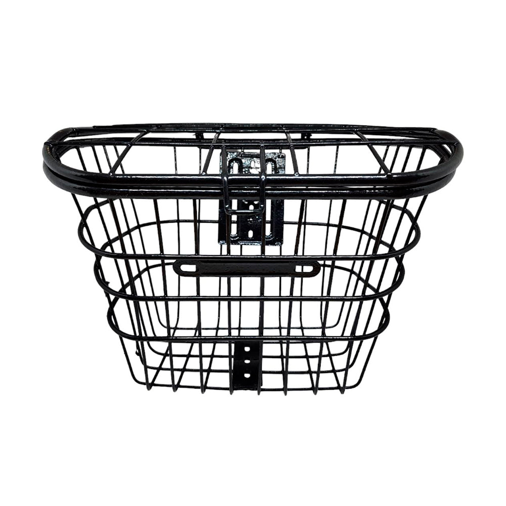 CESTA REFORÇADA COM TAMPA 33X24X26CM - PRETO