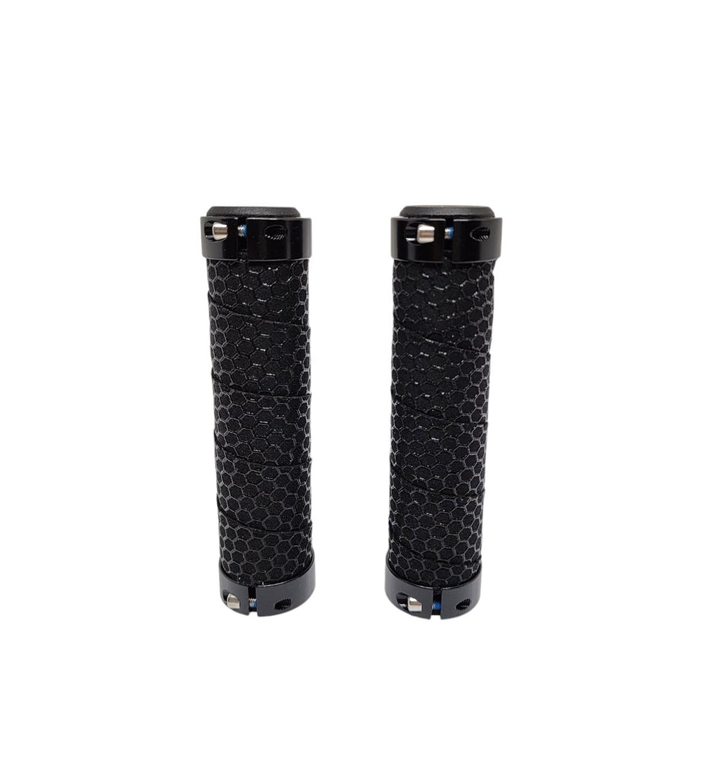 MANOPLA MTB EM EVA COM TRAVA 130MM RELEVO ELLEVEN PRETA