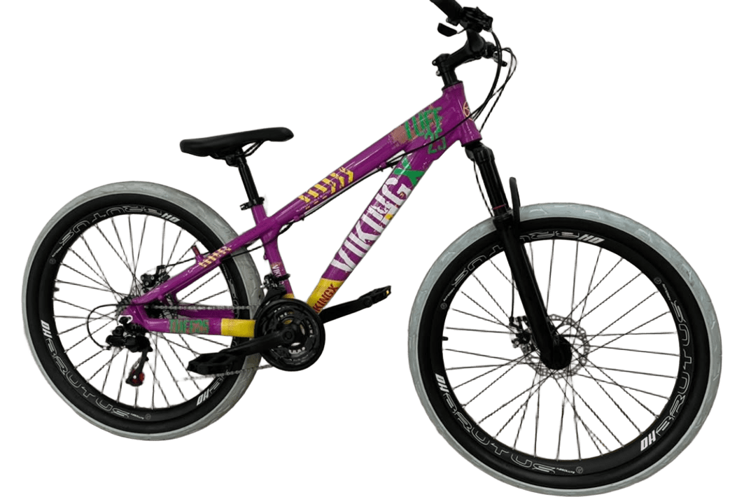 Bicicleta 26 Viking-X Tuff 30  Roxo/Amarelo