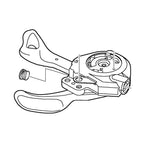 UNIDADE INTERNA PARA ALAVANCA DE CÂMBIO SHIMANO XT SL-M770-A ESQUERDO (Y6MP98120)