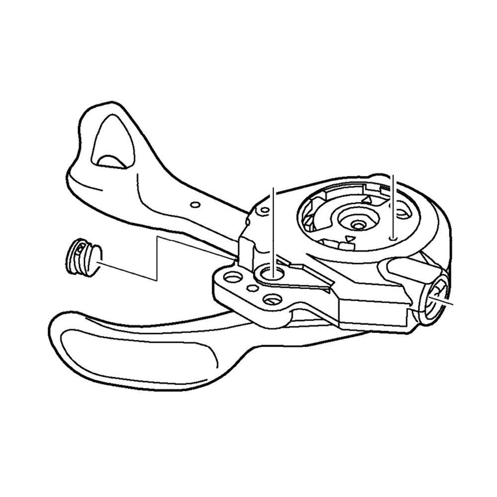 UNIDADE INTERNA PARA ALAVANCA DE CÂMBIO SHIMANO XT SL-M770-A ESQUERDO (Y6MP98120)
