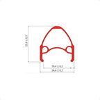 ARO 26 VZAN AERO ESCAPE 36F CNC VERMELHO VERNIZ