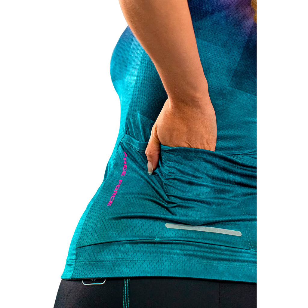Camisa Ciclismo Free Force Feminina Basic Mauve