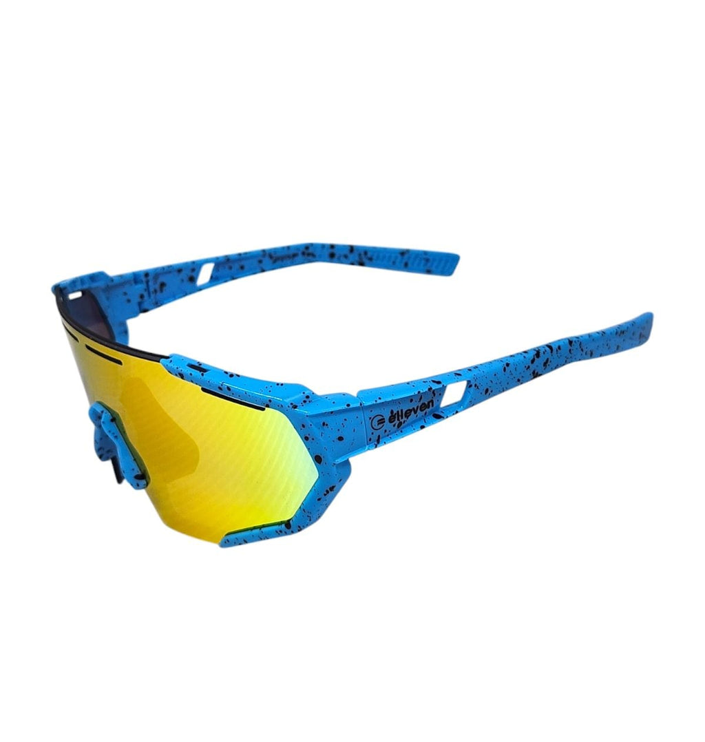 Oculos Ciclismo Kids Elleven Xq547 Lente Policarbonato Colors Uv400 Azul