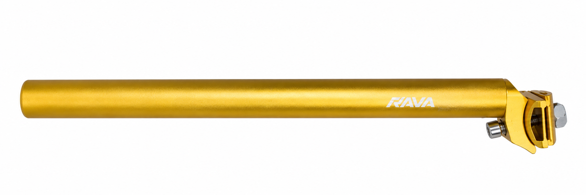 Canote 27.2mm com mesa  em Alumínio RAVA dourado