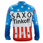 JAQUETA CICLISMO TÉRMICA SAXO BANK TINKOFF - AZUL - P